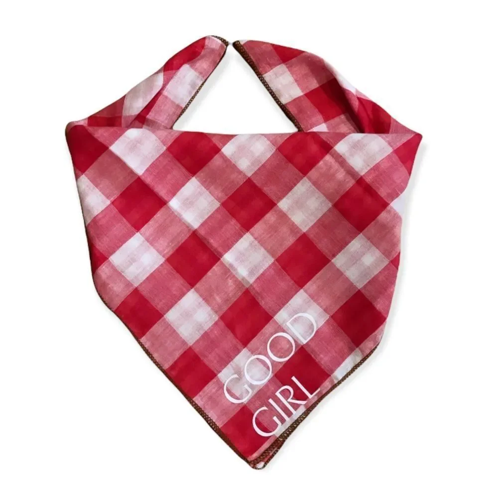 NWT Wool + Pepper Co. Good Girl Reversible Flannel Bandana